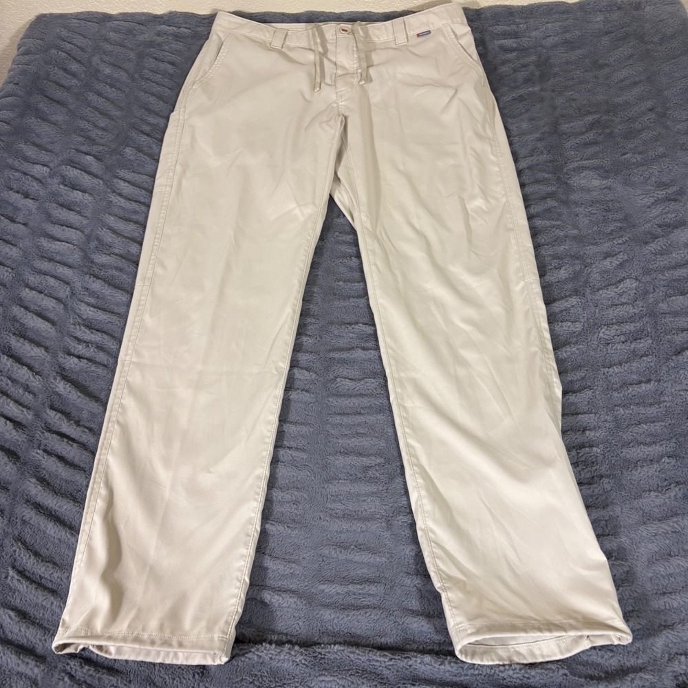 Simms Mens 36L Khaki Superlight Fishing Pants Quick Dry Straight Leg Outdoor